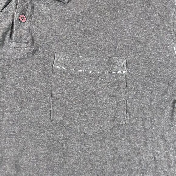 PrAna Long Sleeve Brown Polo Shirt Chest Pocket Men's Size Large - Picture 6 of 11